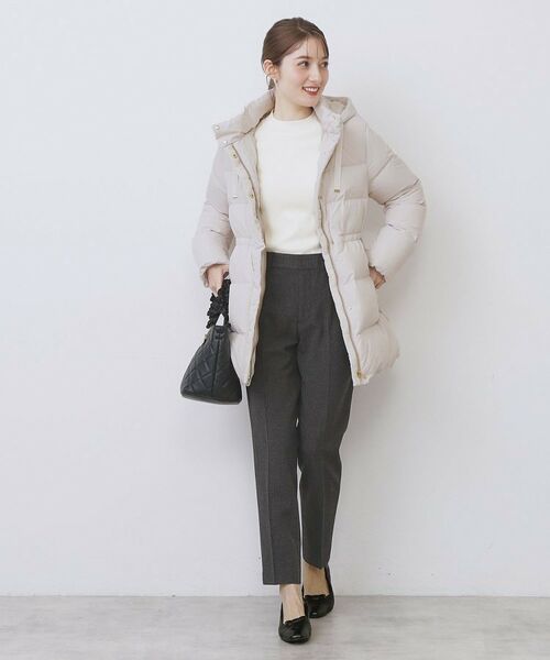 index / インデックス ダウンジャケット・ベスト | KAWADAダウンドロストミドルコート【撥水/洗濯機OK/2WAY/静電気防止裏地】《XS～3L》 | 詳細14