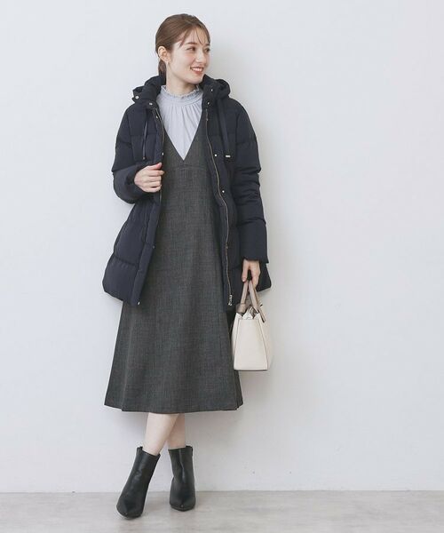 index / インデックス ダウンジャケット・ベスト | KAWADAダウンドロストミドルコート【撥水/洗濯機OK/2WAY/静電気防止裏地】《XS～3L》 | 詳細19