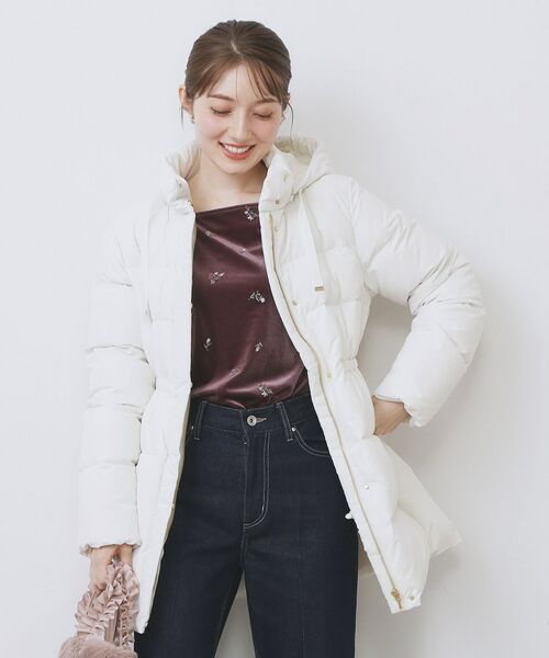 index / インデックス ダウンジャケット・ベスト | KAWADAダウンドロストミドルコート【撥水/洗濯機OK/2WAY/静電気防止裏地】《XS～3L》 | 詳細27