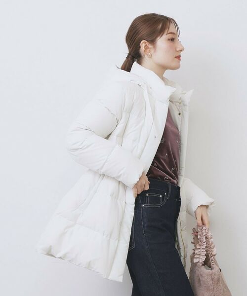 index / インデックス ダウンジャケット・ベスト | KAWADAダウンドロストミドルコート【撥水/洗濯機OK/2WAY/静電気防止裏地】《XS～3L》 | 詳細28