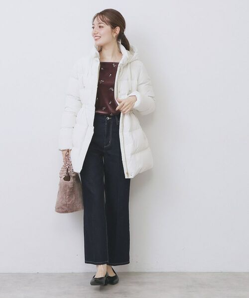 index / インデックス ダウンジャケット・ベスト | KAWADAダウンドロストミドルコート【撥水/洗濯機OK/2WAY/静電気防止裏地】《XS～3L》 | 詳細29