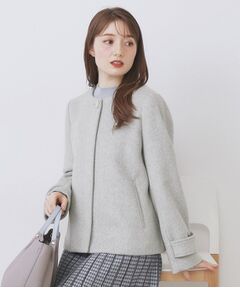 最終大幅お値下げ早い者勝ちkashwere フレンチジャケット Fサイズ an to you】アウター/ジャケット/ ツイード/チェック/ノーカラー