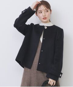 index / インデックス その他アウター | ノーカラーショートコート