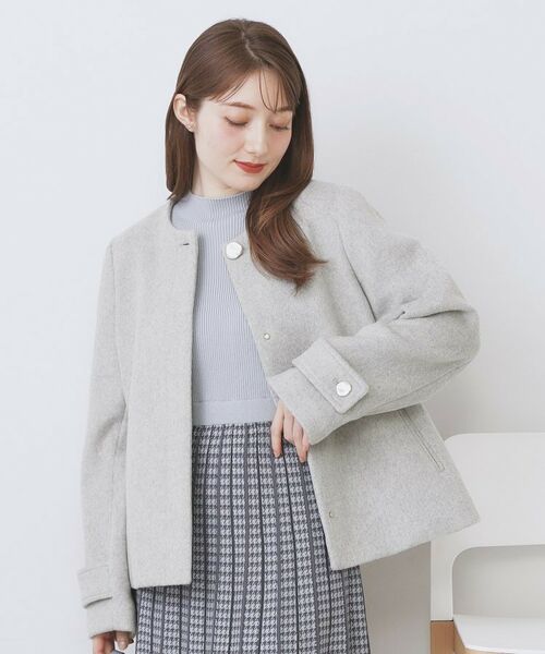 index / インデックス その他アウター | ノーカラーショートコート | 詳細6