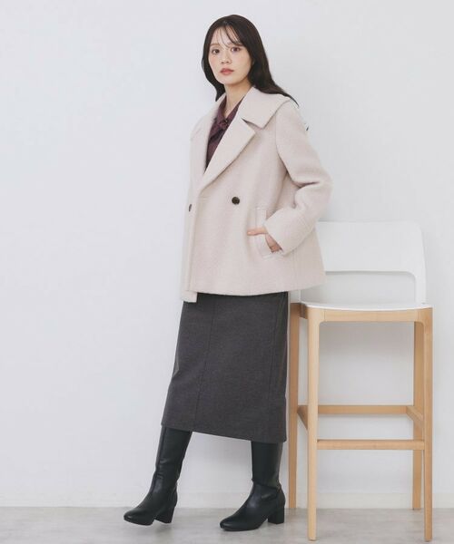 index / インデックス ピーコート | ブークレミドルコート【洗える】 | 詳細12