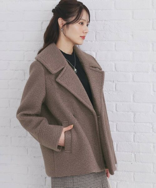 index / インデックス ピーコート | ブークレミドルコート【洗える】 | 詳細14