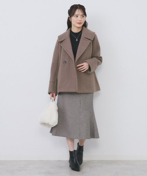 index / インデックス ピーコート | ブークレミドルコート【洗える】 | 詳細15