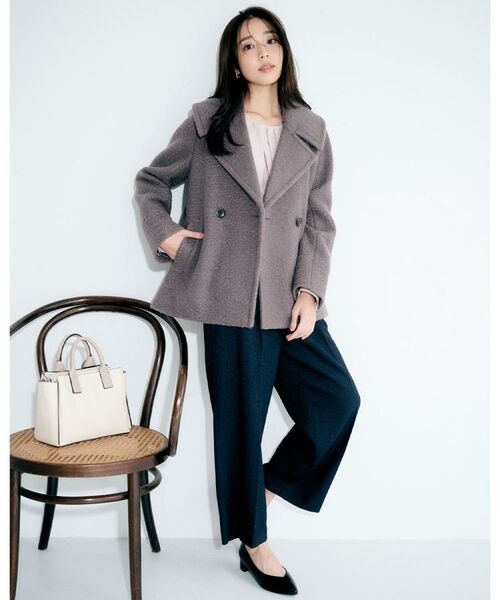 index / インデックス ピーコート | ブークレミドルコート【洗える】 | 詳細4