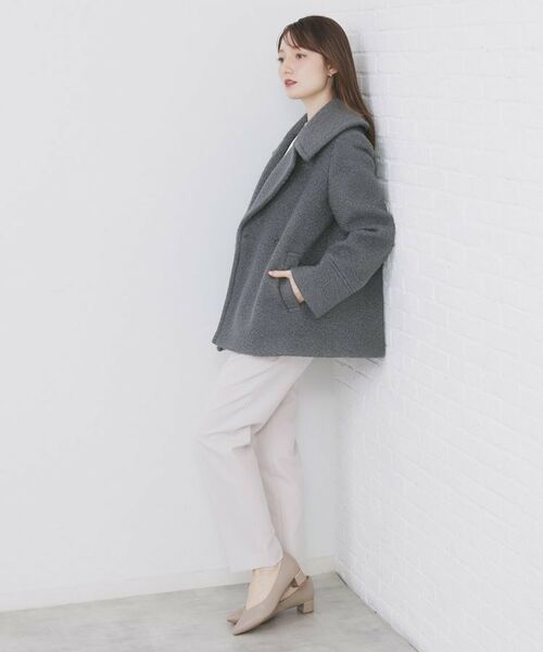 index / インデックス ピーコート | ブークレミドルコート【洗える】 | 詳細8