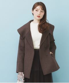 index / インデックス その他アウター | ベルト付ビッグカラーミドルコート