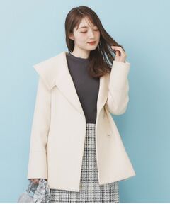 index / インデックス その他アウター | ベルト付ビッグカラーミドルコート