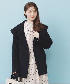 index / インデックス その他アウター | ベルト付ビッグカラーミドルコート