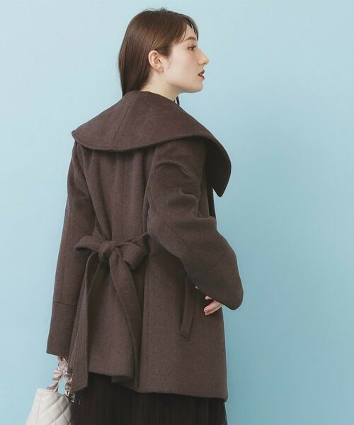 index / インデックス その他アウター | ベルト付ビッグカラーミドルコート | 詳細1