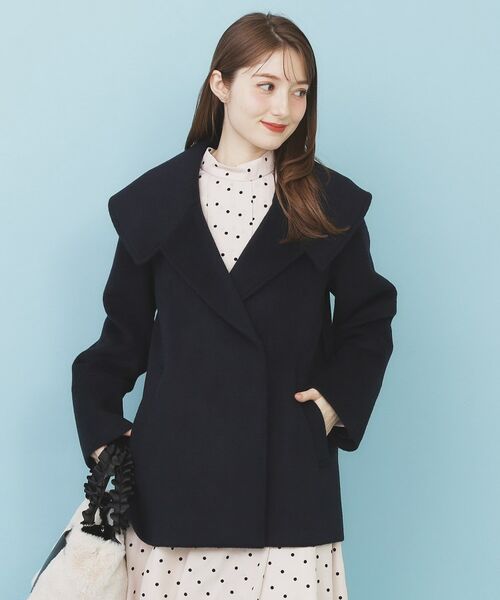 index / インデックス その他アウター | ベルト付ビッグカラーミドルコート | 詳細10