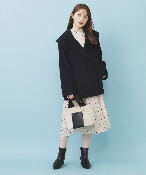 index / インデックス その他アウター | ベルト付ビッグカラーミドルコート | 詳細12