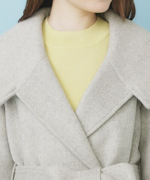 index / インデックス その他アウター | ベルト付ビッグカラーミドルコート | 詳細21