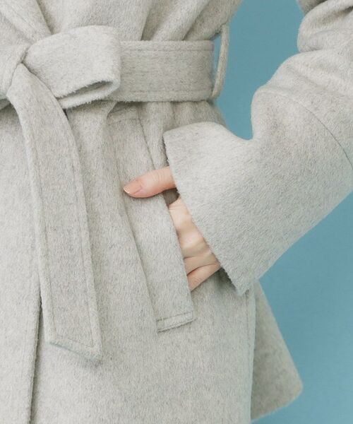 index / インデックス その他アウター | ベルト付ビッグカラーミドルコート | 詳細23