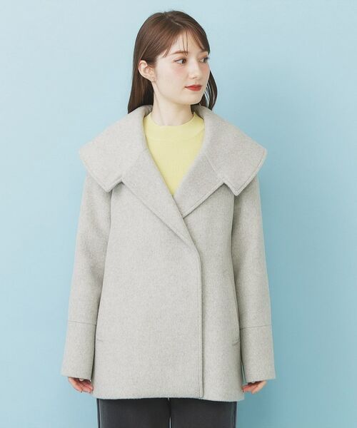 index / インデックス その他アウター | ベルト付ビッグカラーミドルコート | 詳細26