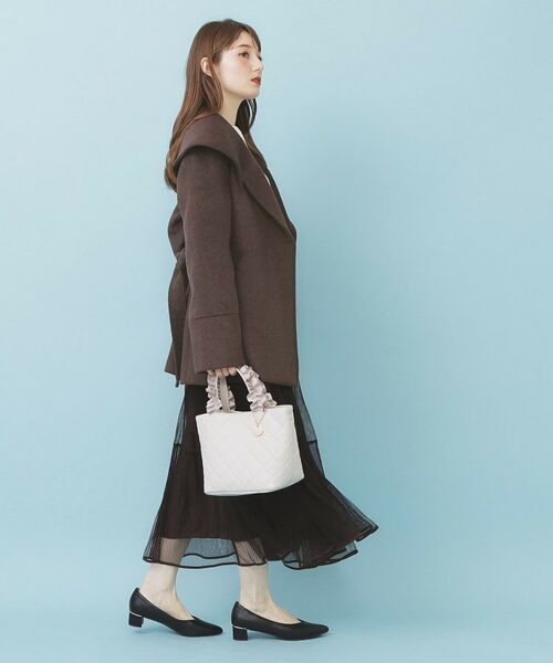 index / インデックス その他アウター | ベルト付ビッグカラーミドルコート | 詳細3