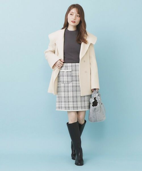 index / インデックス その他アウター | ベルト付ビッグカラーミドルコート | 詳細7