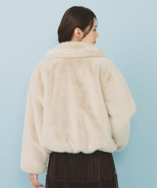 index / インデックス ステンカラーコート | エコファーショートコート【洗える】 | 詳細17