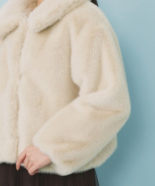 index / インデックス ステンカラーコート | エコファーショートコート【洗える】 | 詳細19