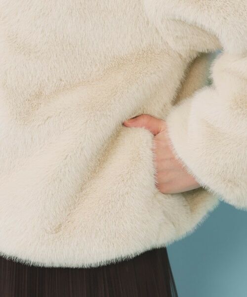 index / インデックス ステンカラーコート | エコファーショートコート【洗える】 | 詳細20