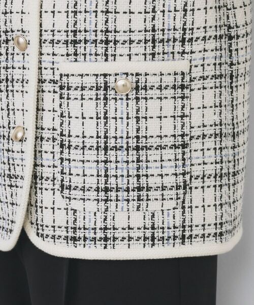 index / インデックス ノーカラージャケット | チェックツイードジャケットコート/セットアップ対応【洗える】 | 詳細24