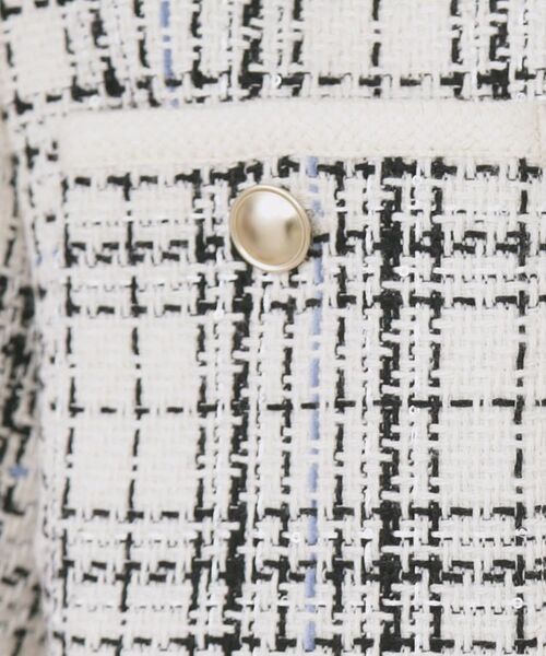 index / インデックス ノーカラージャケット | チェックツイードジャケットコート/セットアップ対応【洗える】 | 詳細8