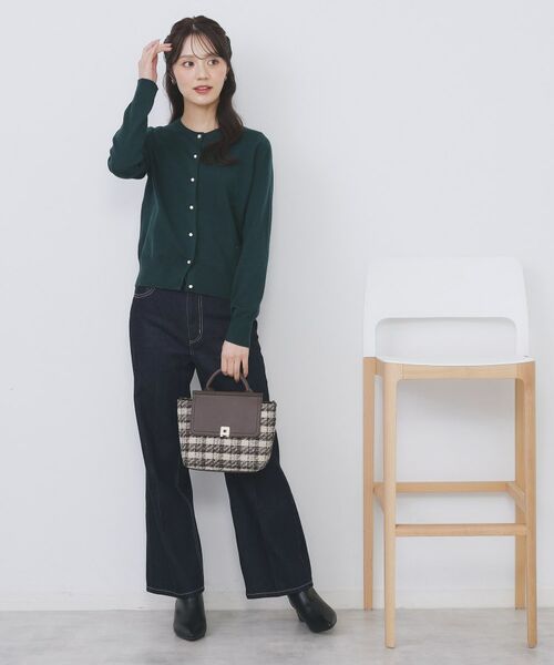 index / インデックス ハンドバッグ | 【2WAY】ラメツイードチェックコンビミドルハンドバッグ | 詳細4