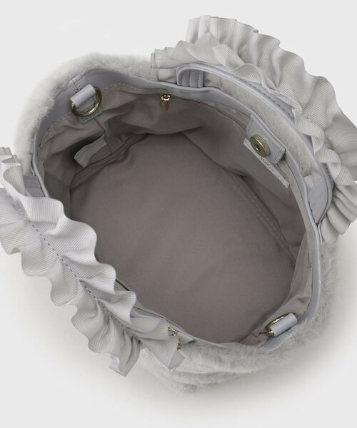 index / インデックス トートバッグ | フリルハンドル フェイクファーミドルトートバッグ | 詳細14