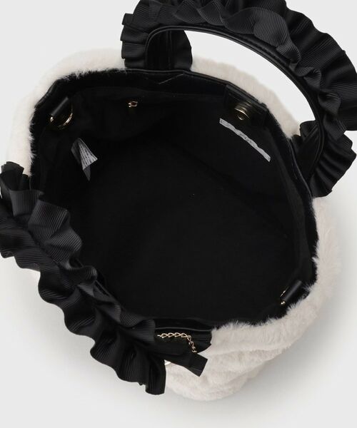 index / インデックス トートバッグ | フリルハンドル フェイクファーミドルトートバッグ | 詳細15