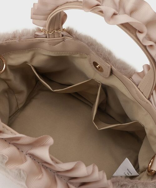 index / インデックス トートバッグ | フリルハンドル フェイクファーミドルトートバッグ | 詳細19