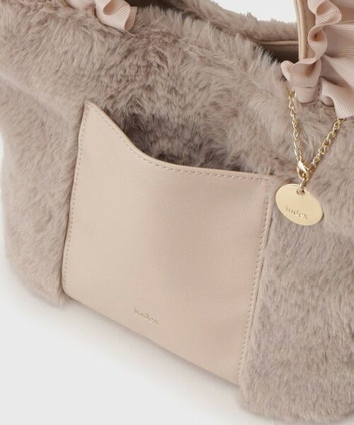 index / インデックス トートバッグ | フリルハンドル フェイクファーミドルトートバッグ | 詳細20