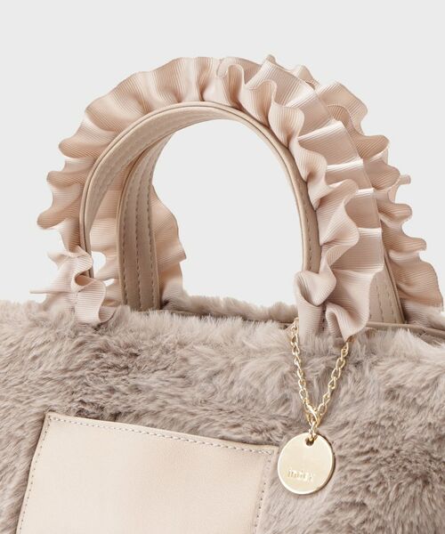 index / インデックス トートバッグ | フリルハンドル フェイクファーミドルトートバッグ | 詳細21