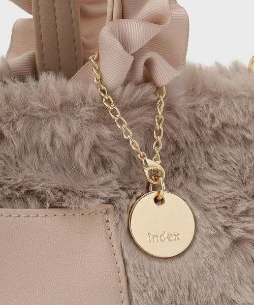 index / インデックス トートバッグ | フリルハンドル フェイクファーミドルトートバッグ | 詳細22