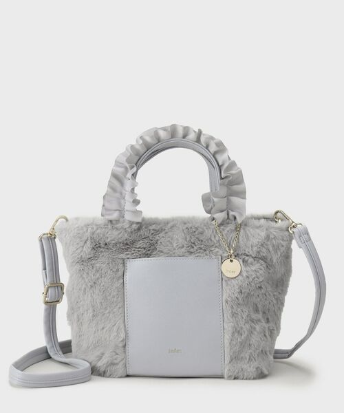 index / インデックス トートバッグ | フリルハンドル フェイクファーミドルトートバッグ | 詳細8