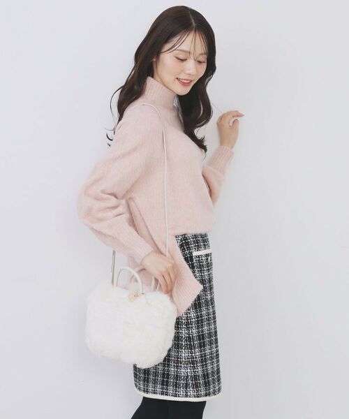 index / インデックス ショルダーバッグ | 【2WAY】フェイクファーラウンドショルダーバッグ(オフホワイト(003))