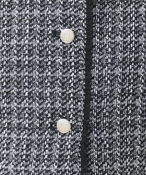 index / インデックス ベスト | ファンシーツイードペプラムジレ【洗える】 | 詳細10