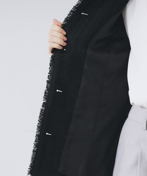 index / インデックス ベスト | ファンシーツイードペプラムジレ【洗える】 | 詳細4