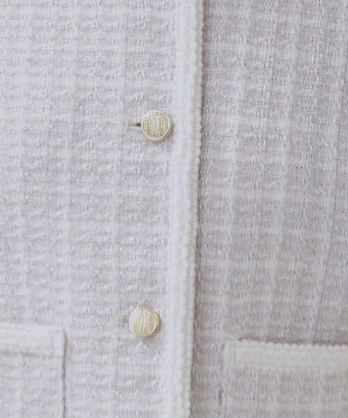 index / インデックス ノーカラージャケット | ファンシーツイードノーカラージャケット【洗える】 | 詳細23