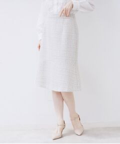 index / インデックス スカート | ≪通勤・セレモニー/セットアップ対応≫フレアツイードスカート【洗濯機OK】