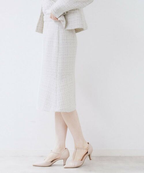 index / インデックス スカート | ≪通勤・セレモニー/セットアップ対応≫フレアツイードスカート【洗濯機OK】 | 詳細11