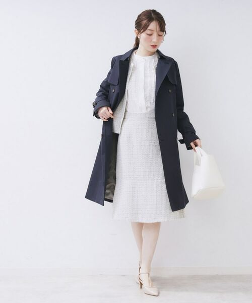 index / インデックス スカート | ≪通勤・セレモニー/セットアップ対応≫フレアツイードスカート【洗濯機OK】 | 詳細15