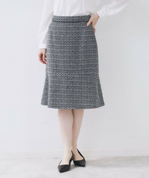 index / インデックス スカート | ≪通勤・セレモニー/セットアップ対応≫フレアツイードスカート【洗濯機OK】 | 詳細24