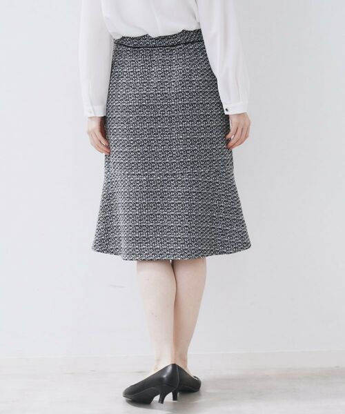 index / インデックス スカート | ≪通勤・セレモニー/セットアップ対応≫フレアツイードスカート【洗濯機OK】 | 詳細26