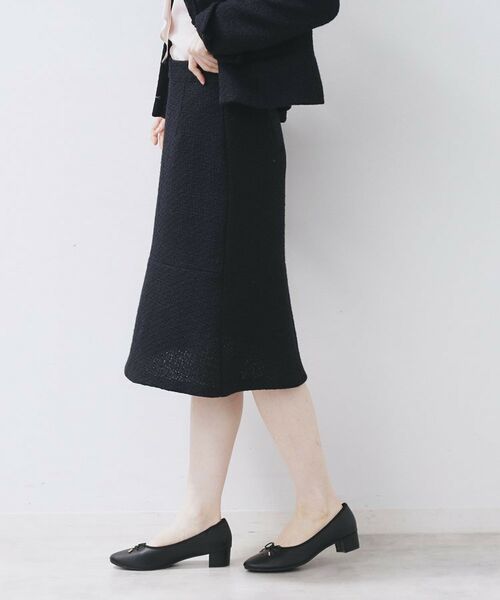 index / インデックス スカート | ≪通勤・セレモニー/セットアップ対応≫フレアツイードスカート【洗濯機OK】 | 詳細4