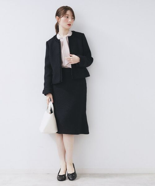 index / インデックス スカート | ≪通勤・セレモニー/セットアップ対応≫フレアツイードスカート【洗濯機OK】 | 詳細5