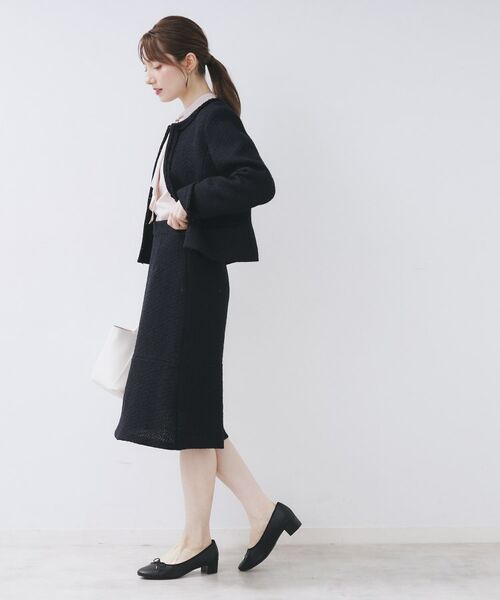 index / インデックス スカート | ≪通勤・セレモニー/セットアップ対応≫フレアツイードスカート【洗濯機OK】 | 詳細6