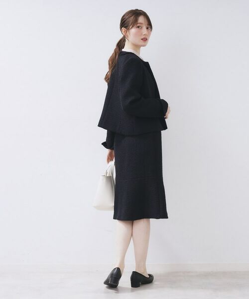 index / インデックス スカート | ≪通勤・セレモニー/セットアップ対応≫フレアツイードスカート【洗濯機OK】 | 詳細7